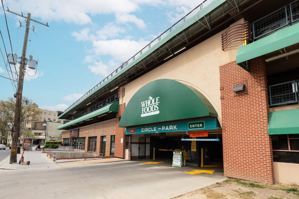 Whole Foods is one mile away for easy grocery shopping.