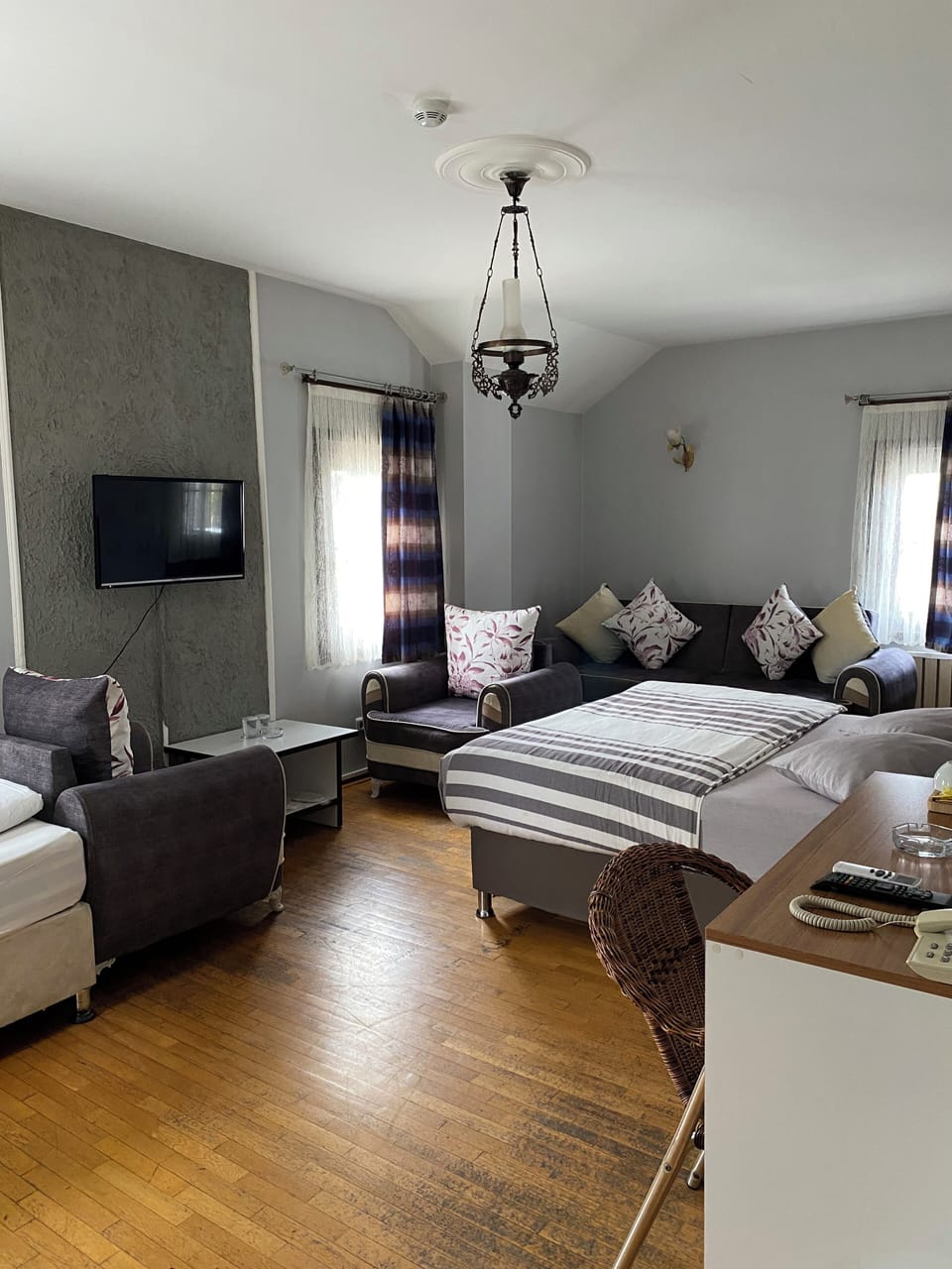 Quadruple Room, Balcony, Sea View | In-room safe, desk, laptop workspace, WiFi (free)