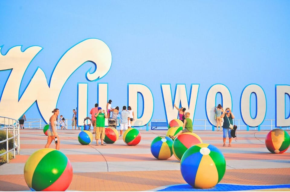A must-see Wildwood landmark! Snap photos with the iconic sign, soak in the sunshine, and enjoy the playful beach ball plaza just steps from the boardwalk. Perfect for fun-loving travelers of all ages.