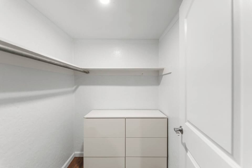 Master bedroom closet. Ample room for your items!