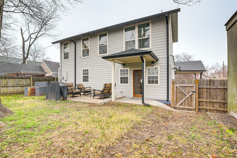 Private Backyard Area | 2-Story Home | Walk to Restaurants