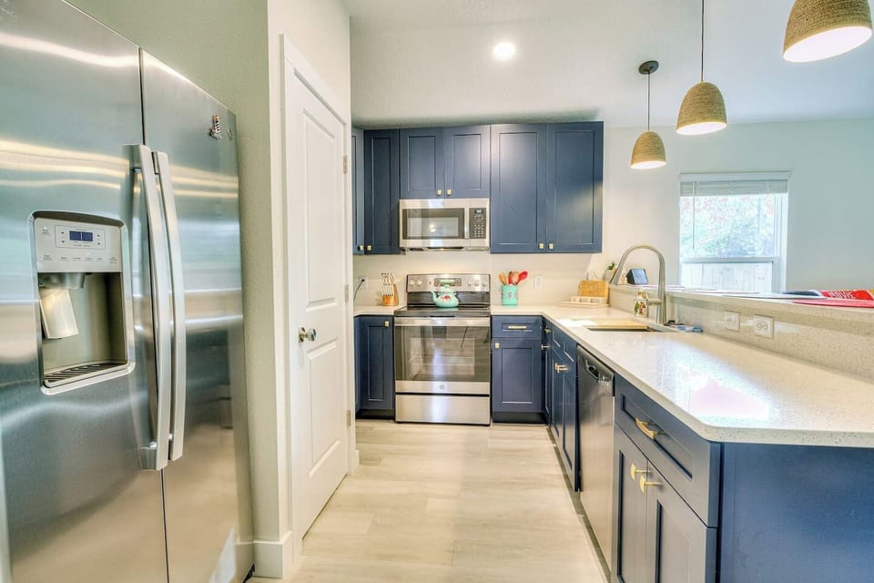 Large kitchen and fridge