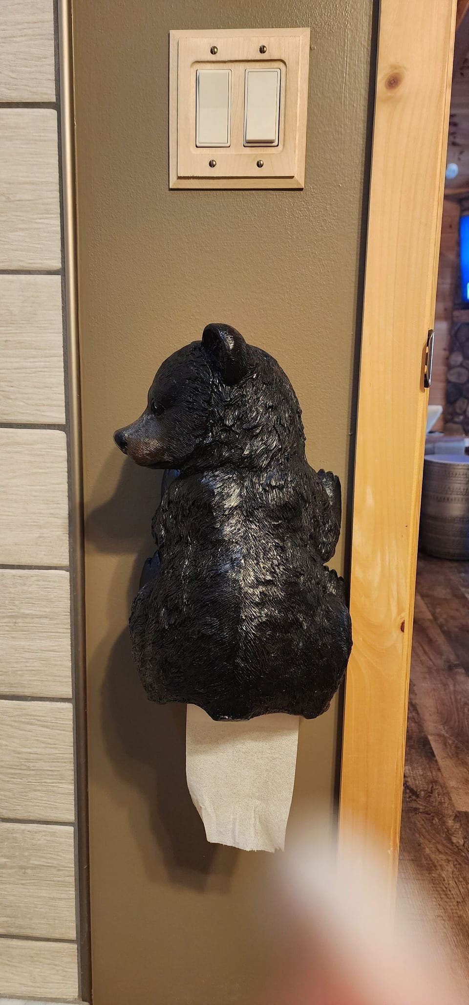 Bear Toilet Paper Holder