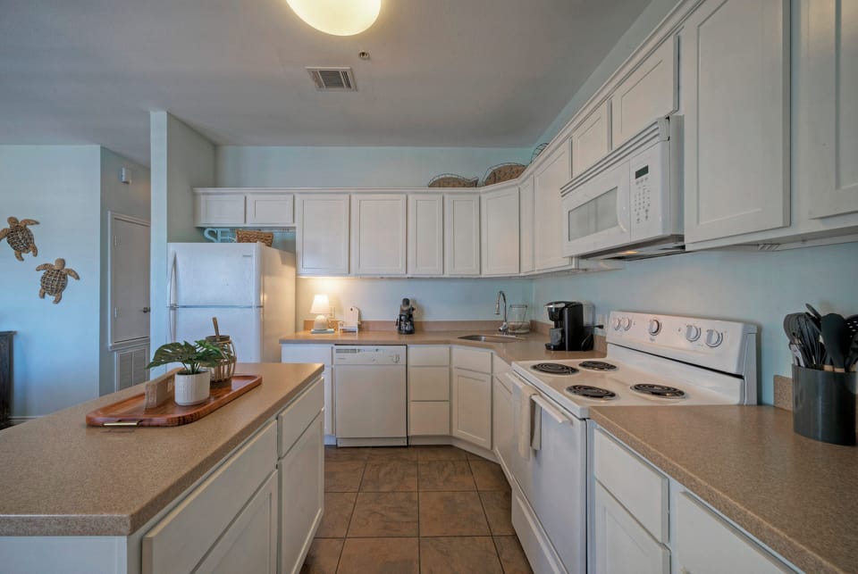 Fully equipped kitchen - stocked with all the essentials. (Over Board)