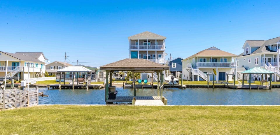 Private Boat Dock with Covered Gazebo