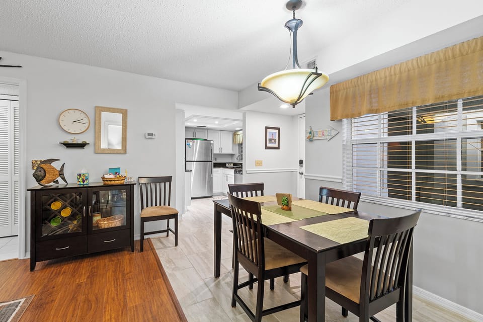 Dining and kitchen