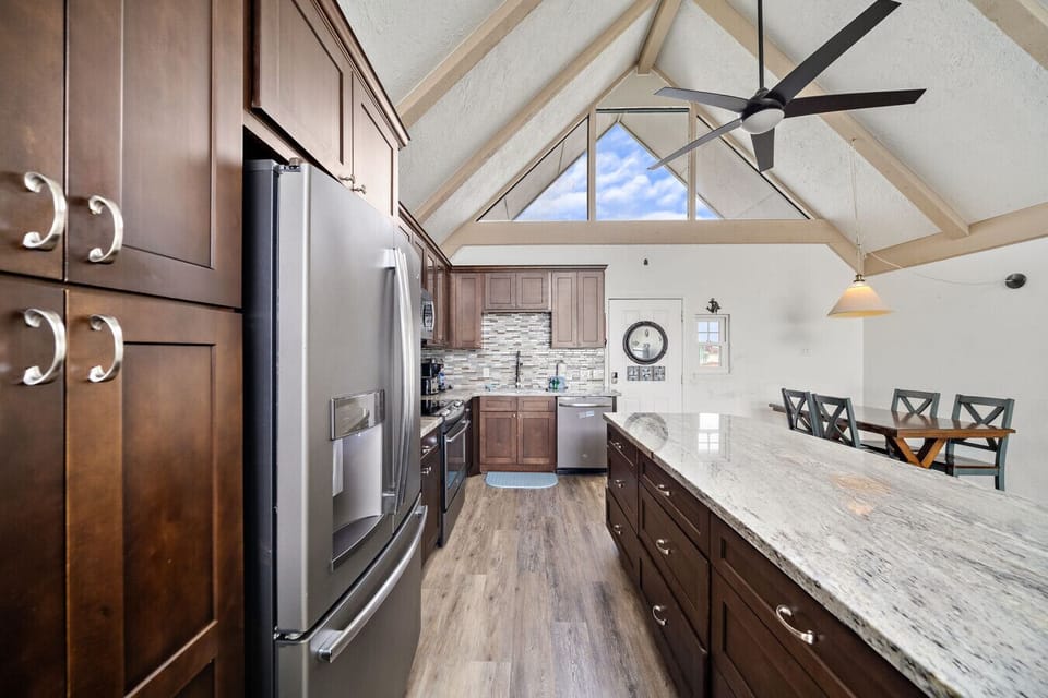 Whip up delicious meals in this charming kitchen