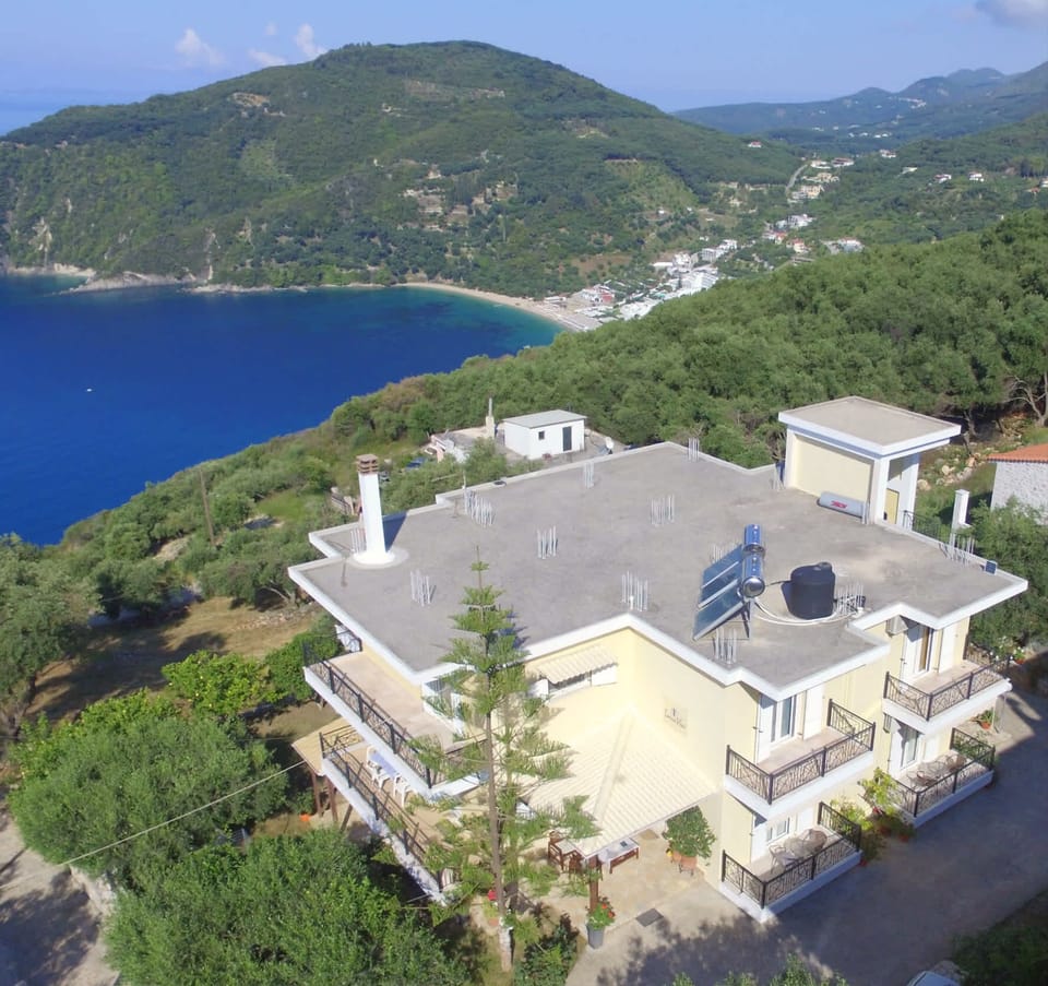 Aerial Overview of the Property and Surrounding Hills – Peaceful Natural Setting

