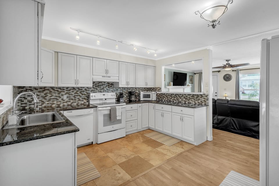 Indoors, Floor, Flooring, Kitchen, Appliance