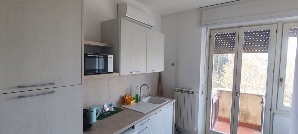 Shared fridge, microwave