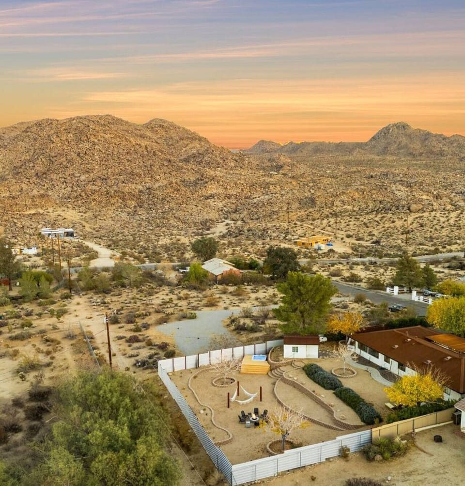Mountains behind. Desert ahead. Your own private world in the middle of it all.