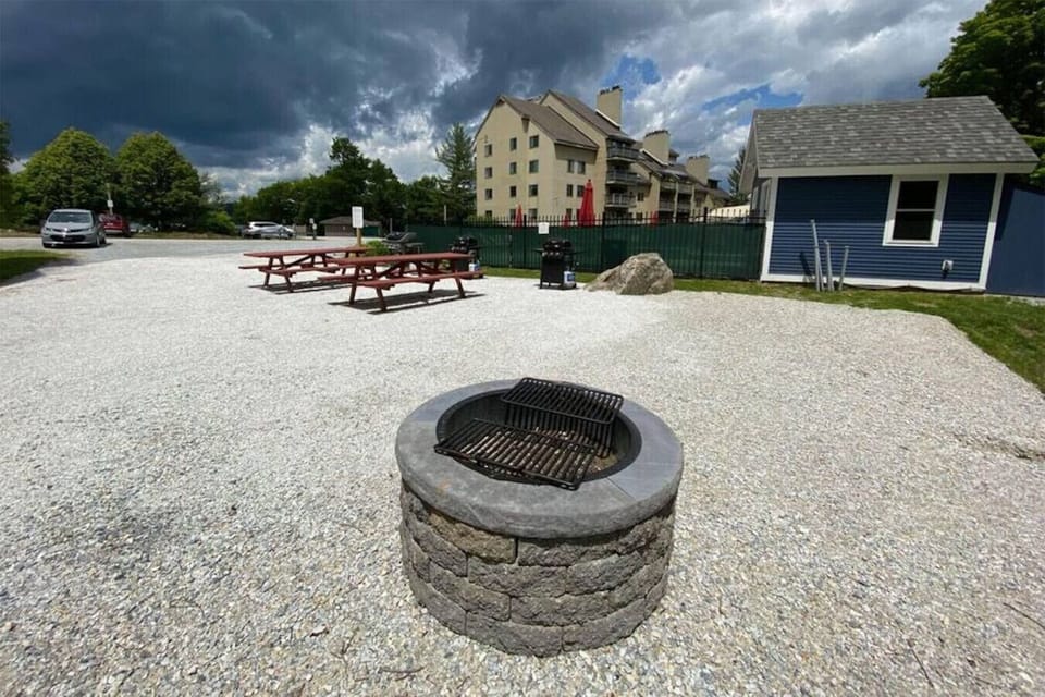Cozy up to our firepit on chilly nights.