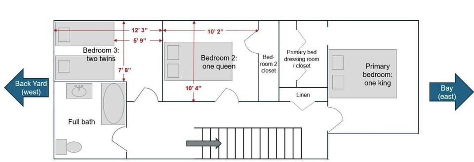 Upper floor plan 