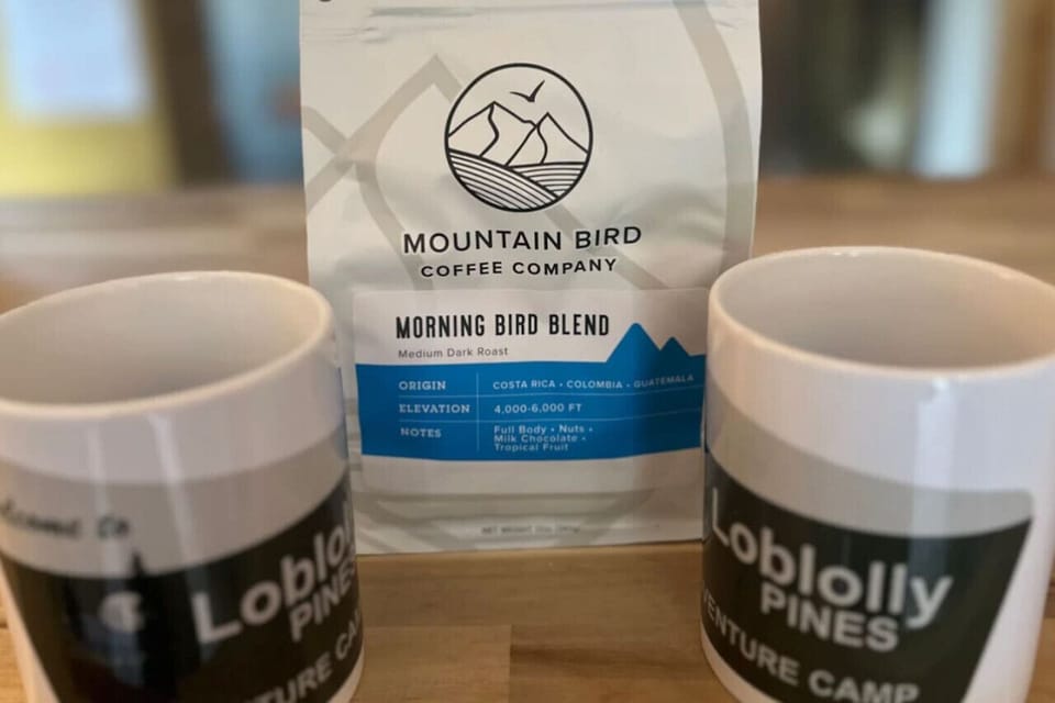 Amenities include locally roasted coffee