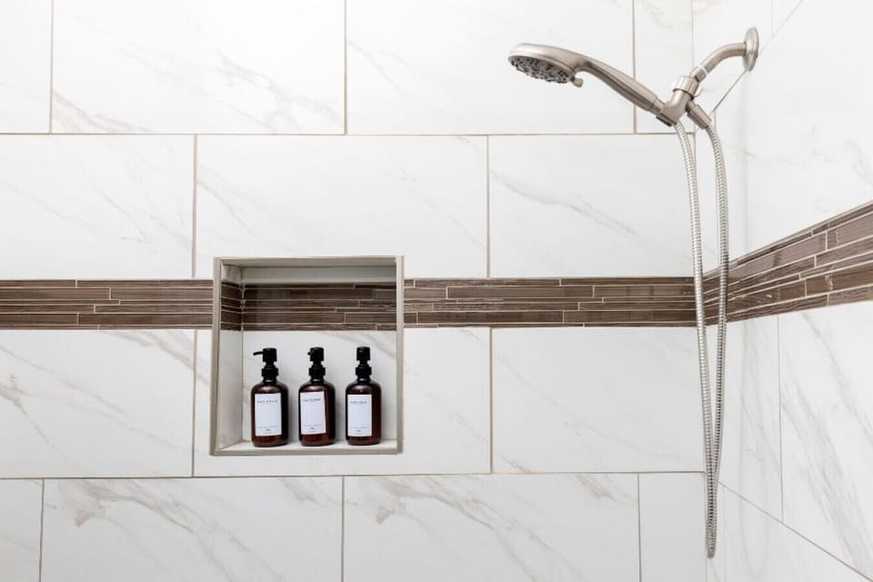 A little shampoo, a little conditioner, and a whole lot of relaxation! Time to wash away the day and indulge in some much-needed me-time at our bathroom.