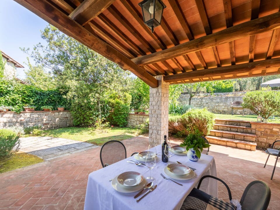 Furniture, Flowerpot, Houseplant, Kitchen & Dining Room Table, Chair, Brick, Garden, Resort, Shade, Patio