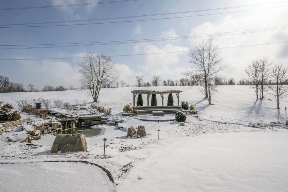 Step out into the landscaped back yard & enjoy the serene surroundings