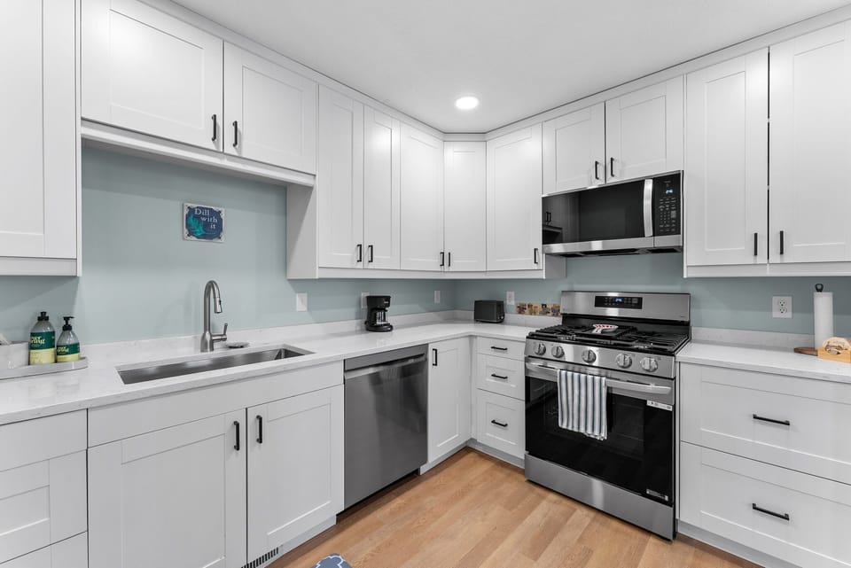Fully stocked kitchen