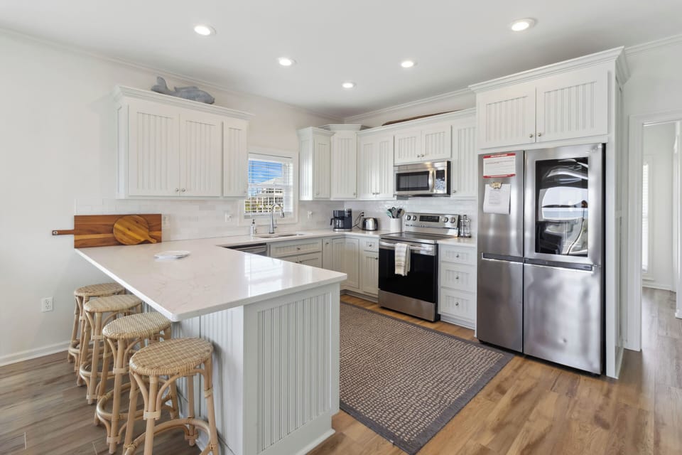 Fully stocked kitchen