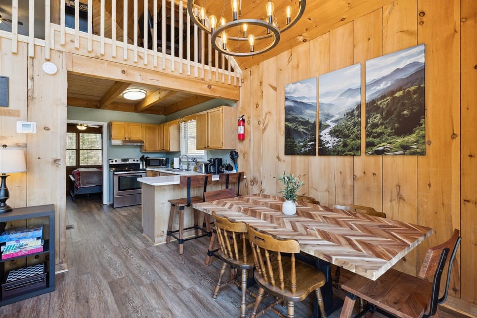 Plenty of seating for family meals and game nights