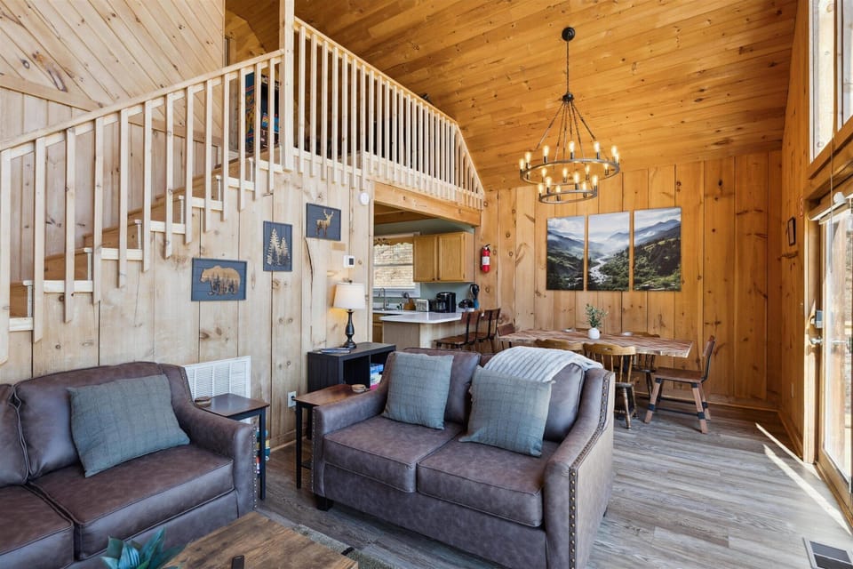 Beautiful cathedral ceilings and plenty of natural light