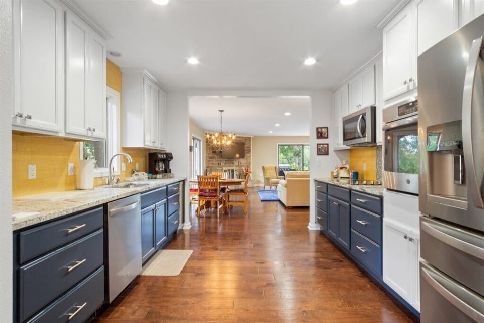 View in to Living area from Kitchen