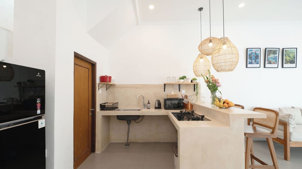 Villa, Pool View | Private kitchen | Stovetop, cookware/dishes/utensils