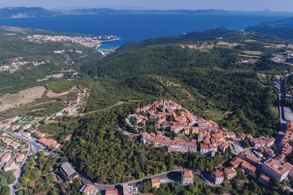Labin and Rabac - aerial view
