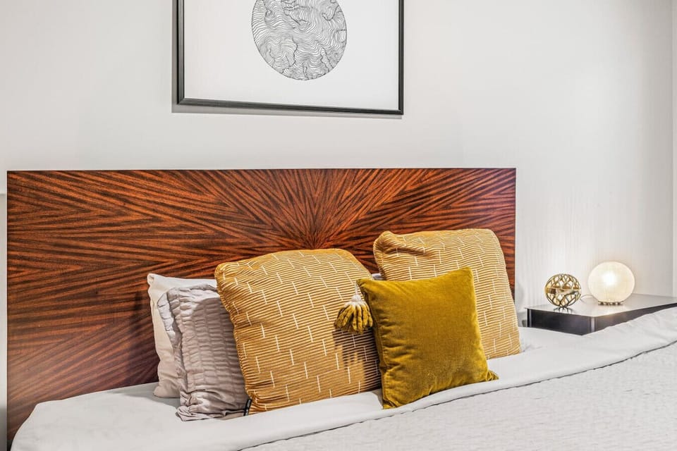 Enjoy restful nights in our cozy king-sized bed.