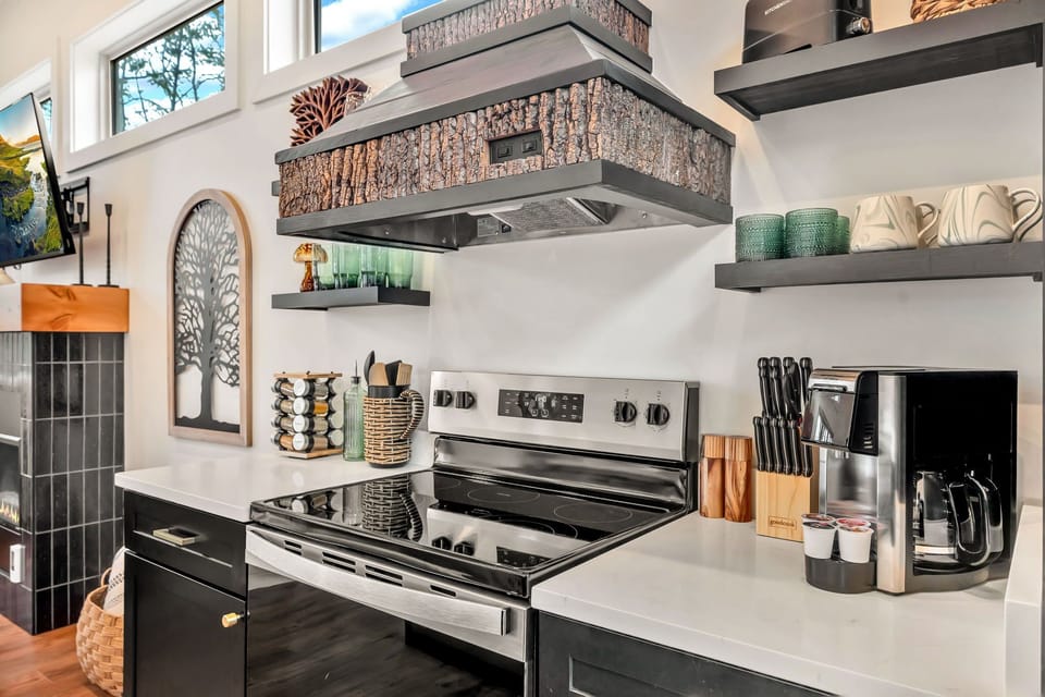 Fully equipped kitchen with state-of-the-art appliances.