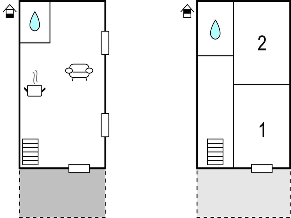 House, 2 Bedrooms, Smoking, Private Pool | Floor plan