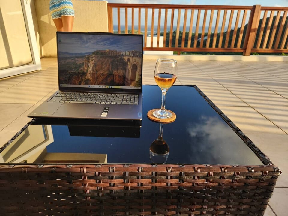 open deck relaxing. 