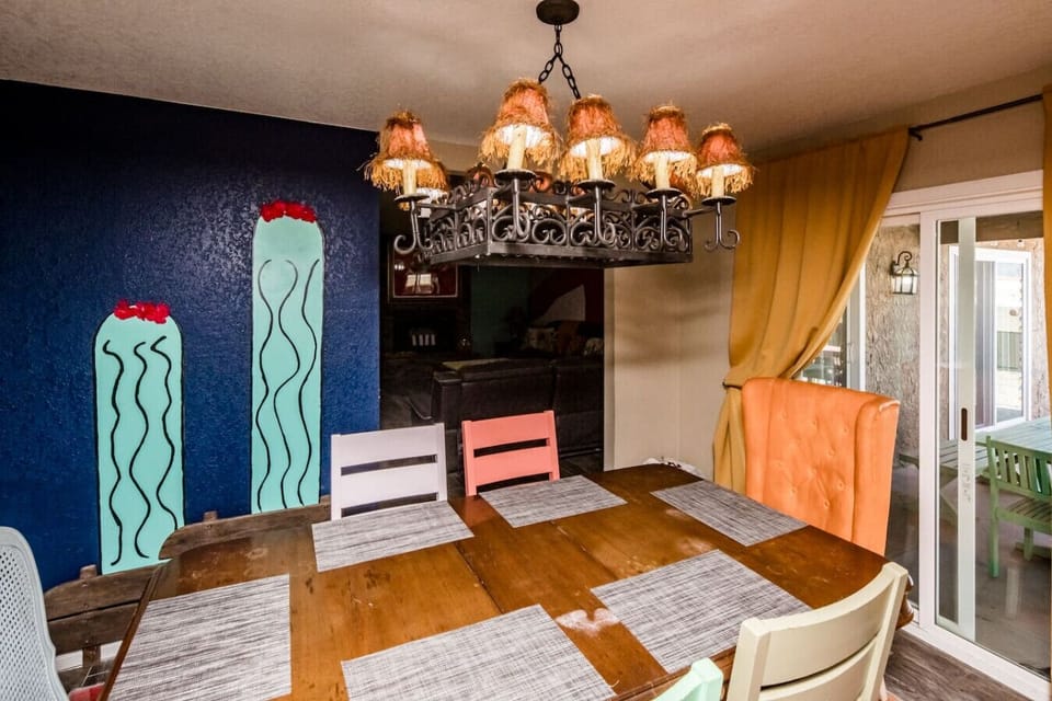 Gather around this stylish dining table.