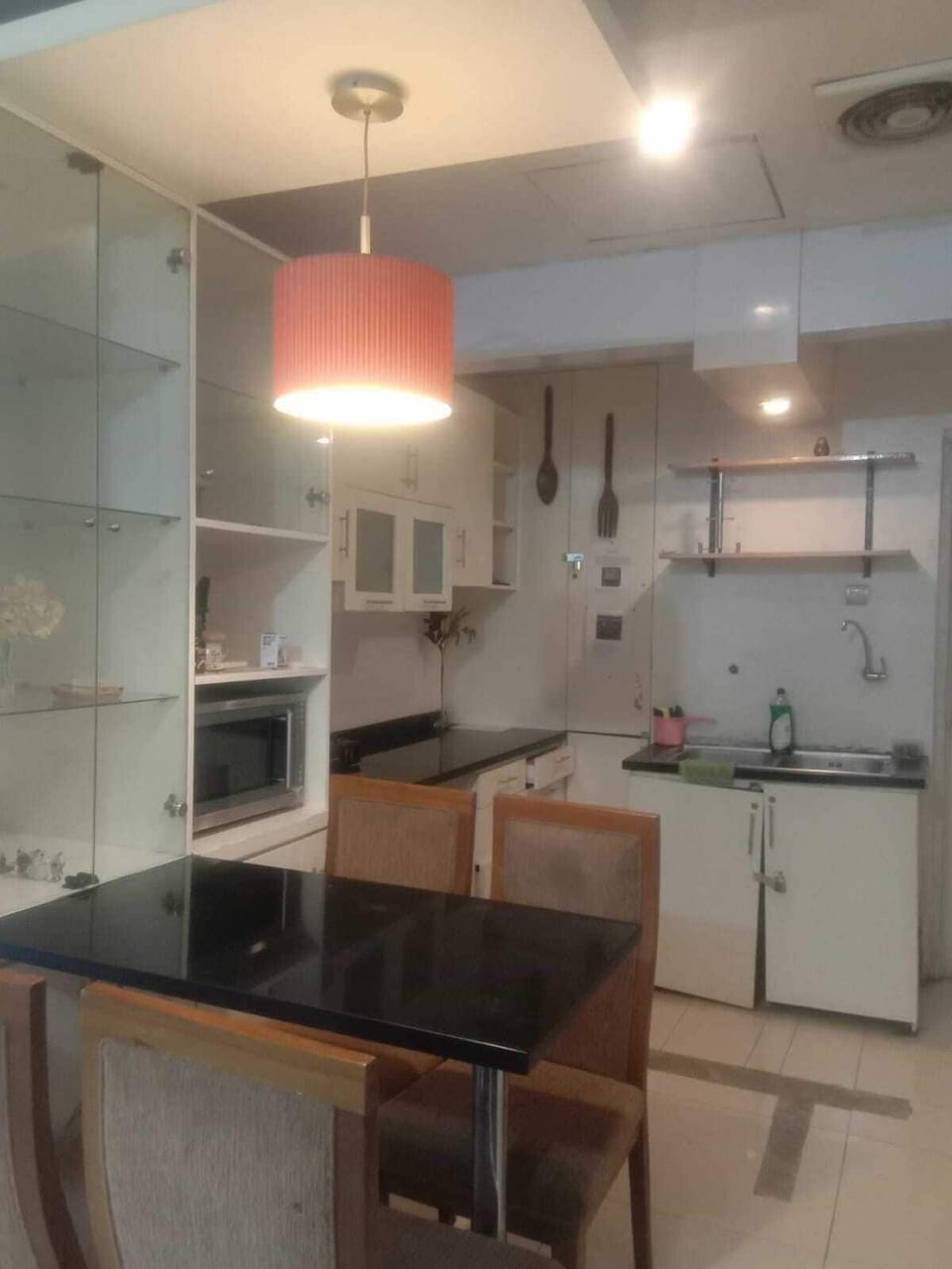 Family Apartment, 1 Bedroom, Balcony, Pool View | Private kitchen | Kitchen islands