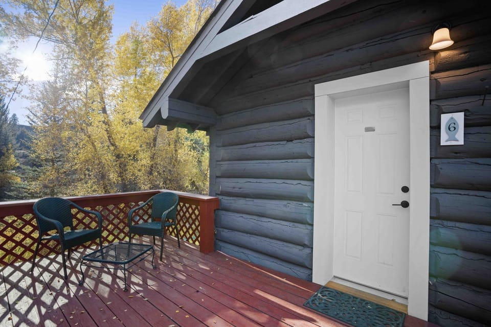 Step onto the deck and breathe in crisp mountain air.