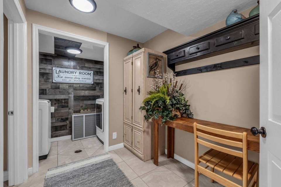 Laundry Room Tucked away in the basement