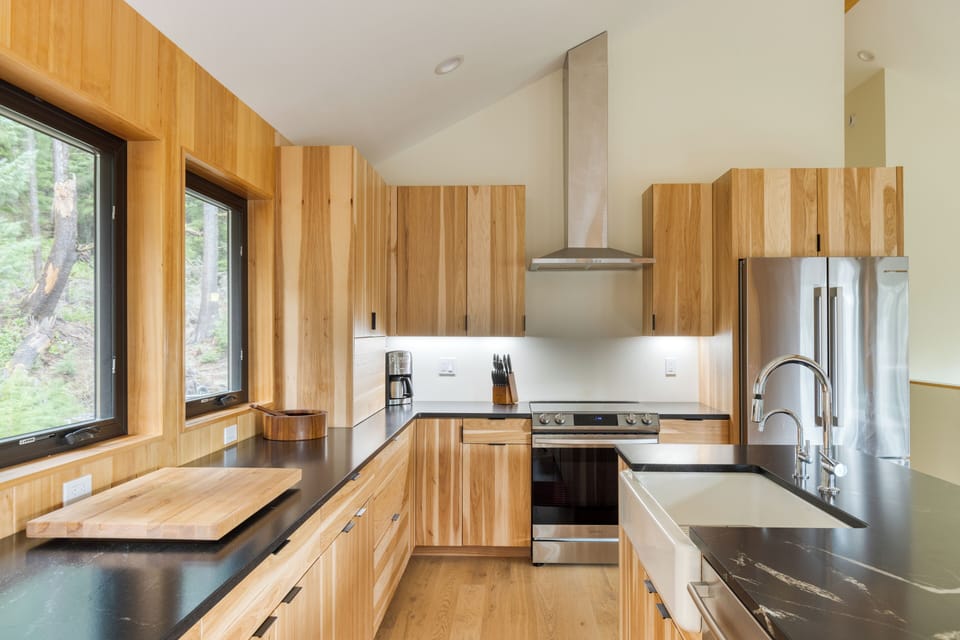Sleek, modern appliances.