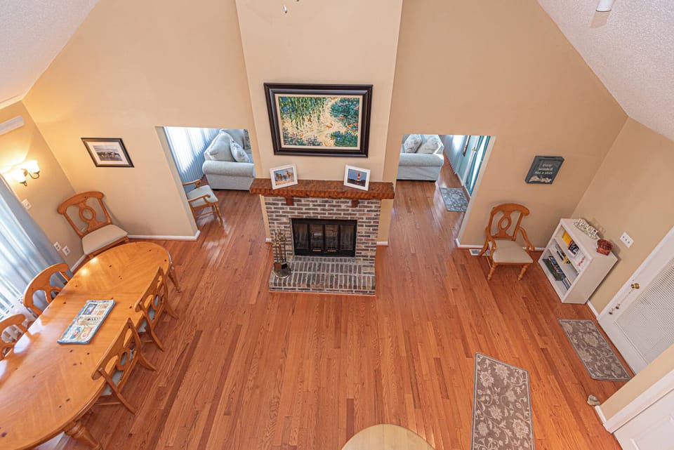 View looking down from loft! 