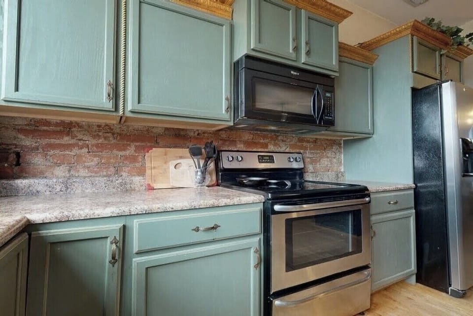 Electric stove & microwave