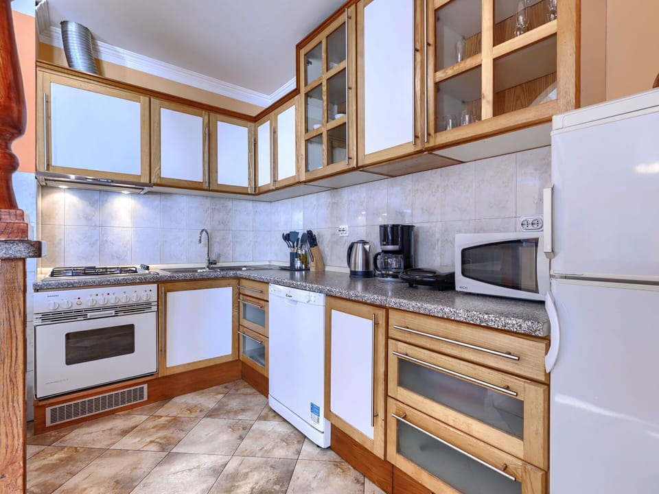 Kitchen, Flooring, Countertop, Wood, Cabinetry, Interior Design, Floor, Major Appliance, Kitchen Appliance, Furniture