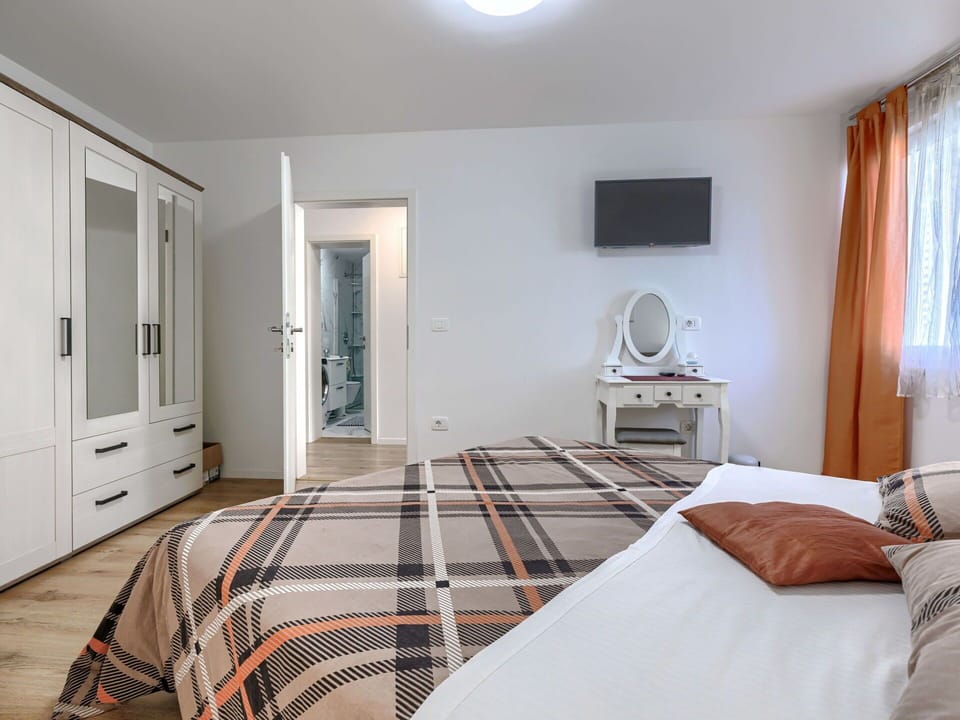 Furniture, Interior Design, Bed, Bedroom, Room, Flooring, Ceiling, Wood, Floor, Light Fixture