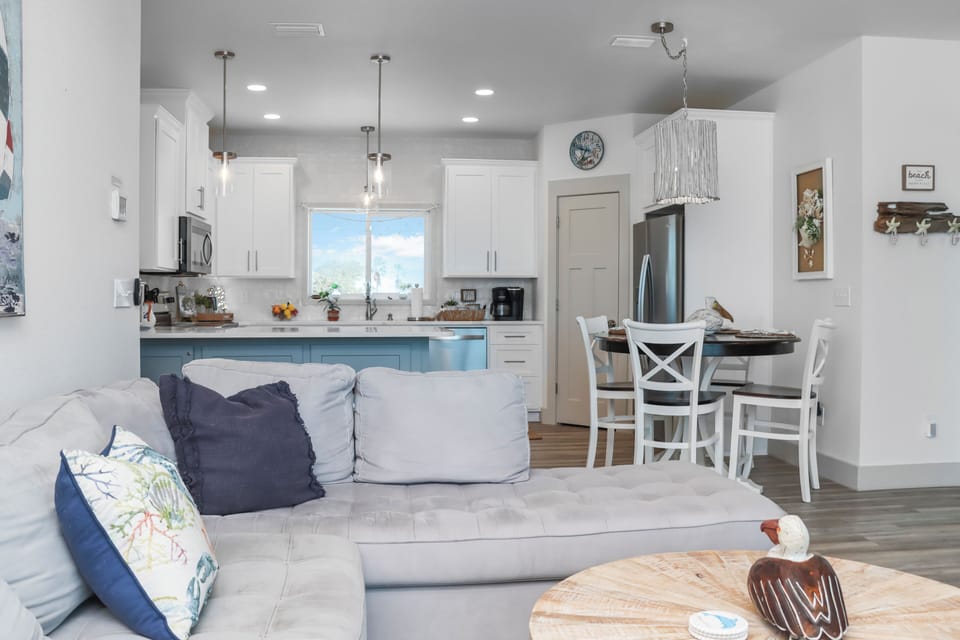 Living Area and Kitchen