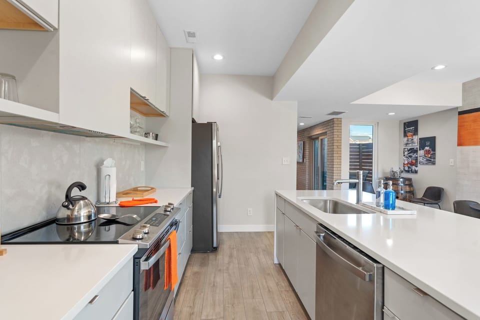 Spacious open kitchen