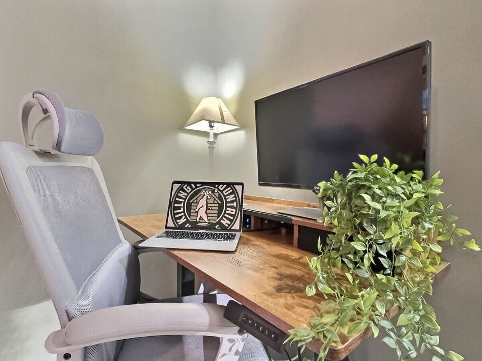 Dedicated office space for remote work or study.