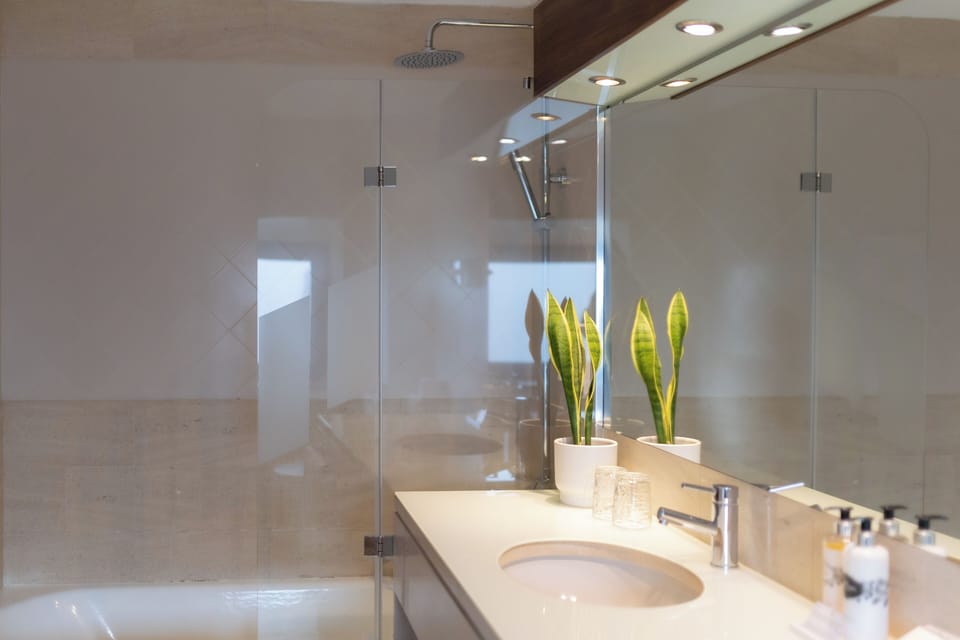 Standard Double Room | Bathroom | Bathtub, eco-friendly toiletries, hair dryer, bidet