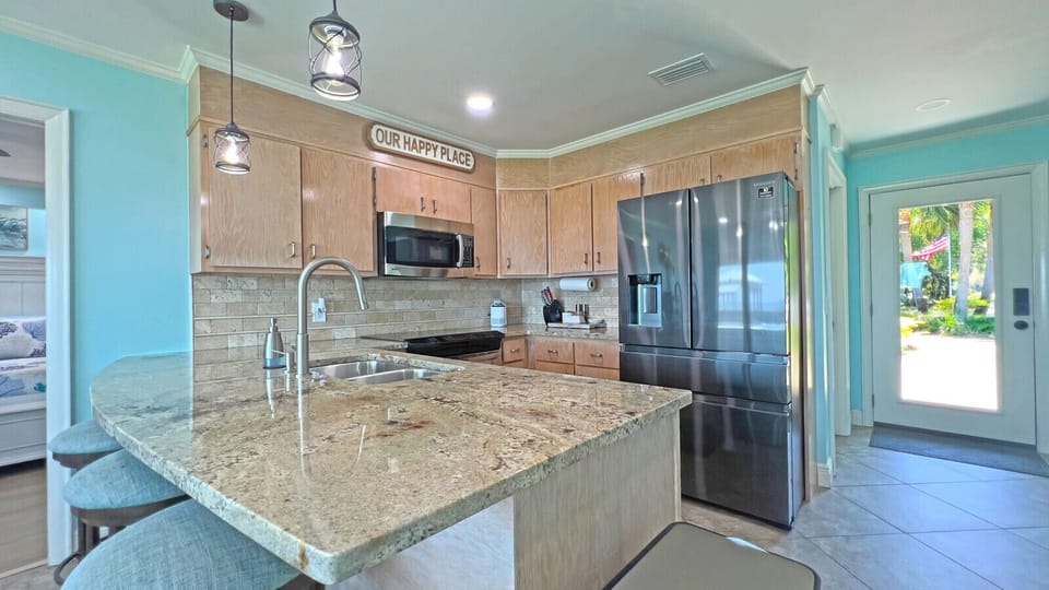 Kitchen viewing entry door.