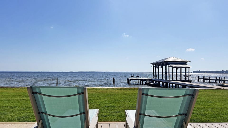 View from back porch to bay!
