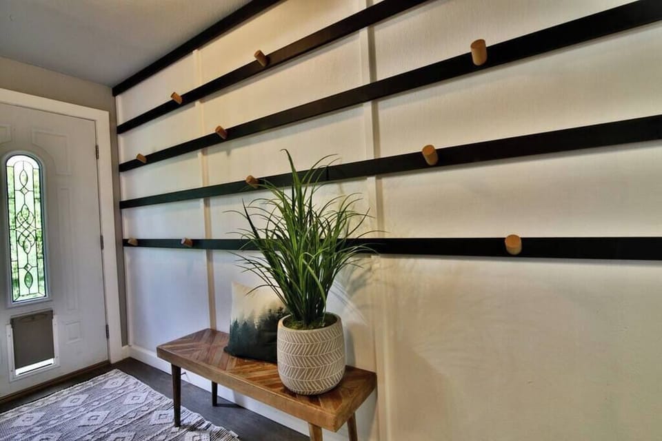 Huge coat rack, entryway!