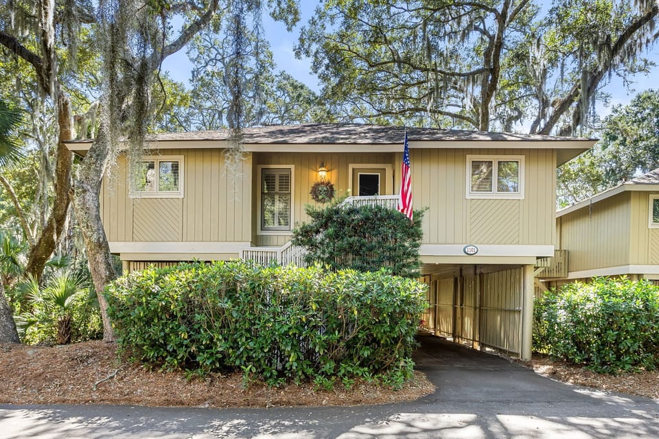 Welcome to the charming Exterior of your Cottage, nestled amongst the trees.