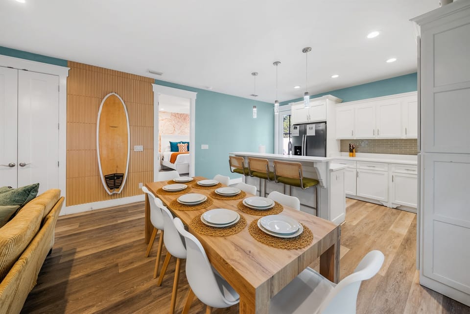 Dining table for sharing laughter with family and friends!